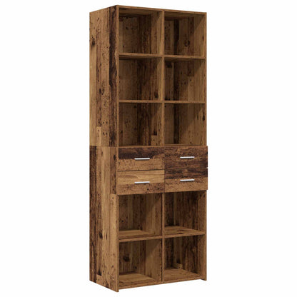 Armadio per la conservazione con ripiani Legno antico