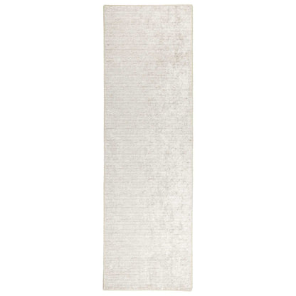 Tappeto Crema 80 x 150 cm 100% Poliestere 3 mm Lavabile | homemem39