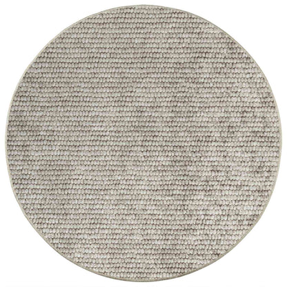 Tappeto Beige Ø 120 cm 100% Poliestere 3 mm Lavabile