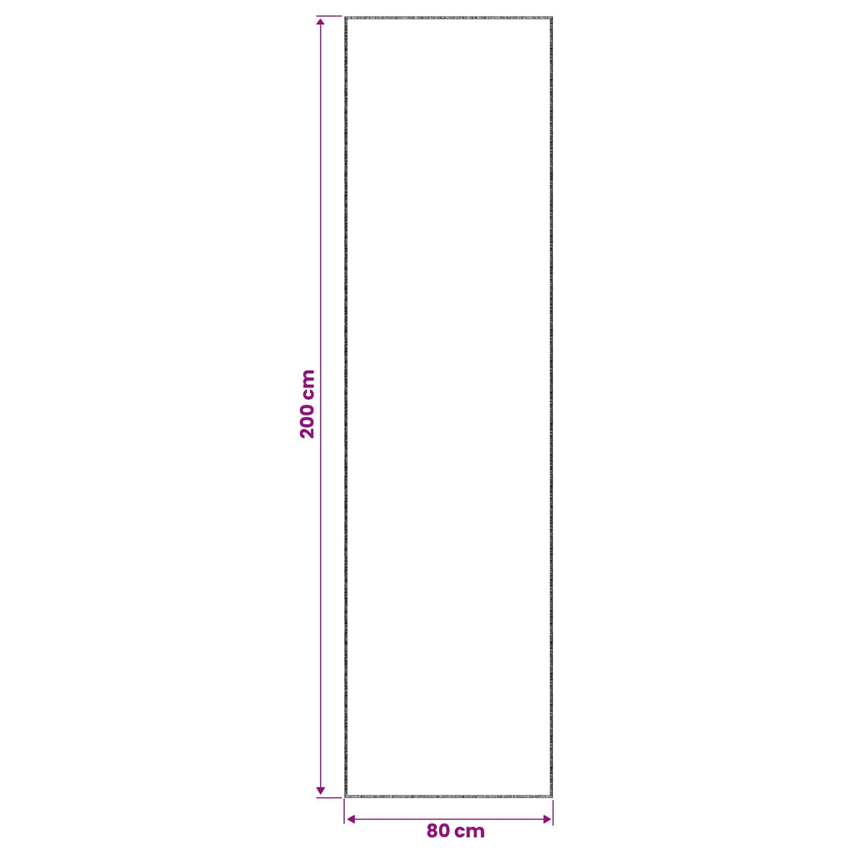 Tappeto Grigio 80 x 200 cm 100% Poliestere 3 mm Lavabile | homemem39