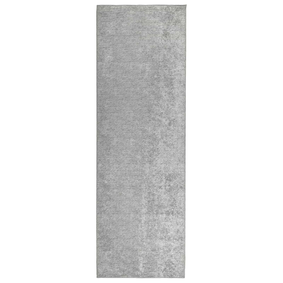 Tappeto Grigio 80 x 200 cm 100% Poliestere 3 mm Lavabile