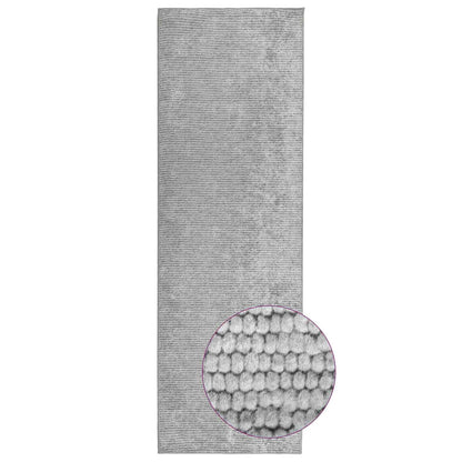 Tappeto Grigio 100 x 200 cm 100% Poliestere 3 mm Lavabile