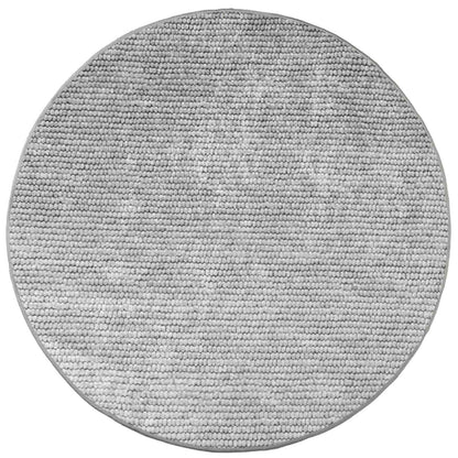 Tappeto Grigio Ø 120 cm 100% Poliestere 3 mm Lavabile | homemem39