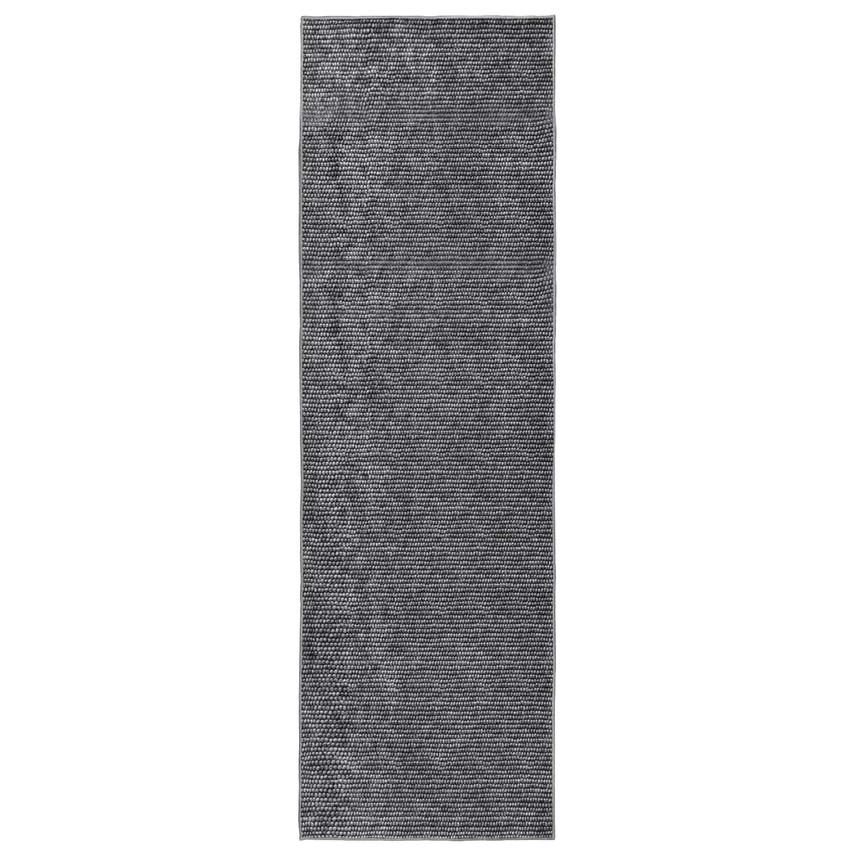 Tappeto Antracite 100 x 200 cm 100% Poliestere 3 mm Lavabile | homemem39