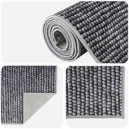 Tappeto Antracite 160 x 230 cm 100% Poliestere 3 mm Lavabile