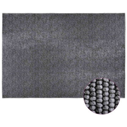 Tappeto Antracite 190 x 300 cm 100% Poliestere 3 mm Lavabile