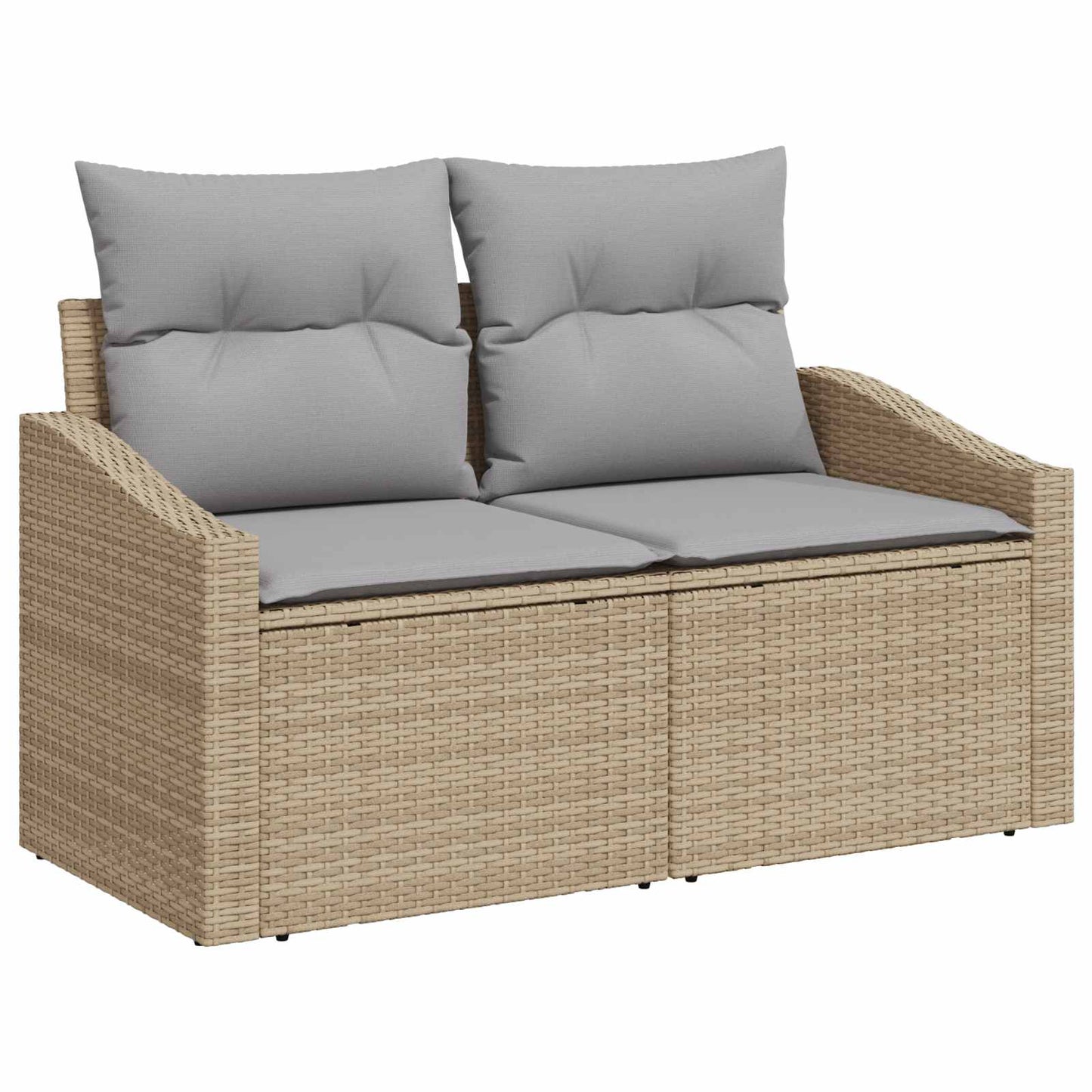 Set di divani 6 pz Beige e Grigio Chiaro