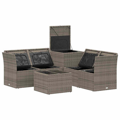 Set di divani 6 pz Grigio e Grigio Scuro | homemem39