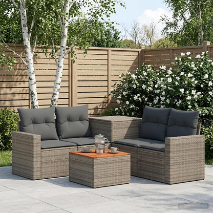 Set di divani 6 pz Grigio e Grigio Scuro | homemem39