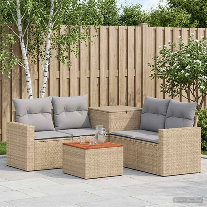 Set di divani 6 pz Beige e Grigio Chiaro | homemem39