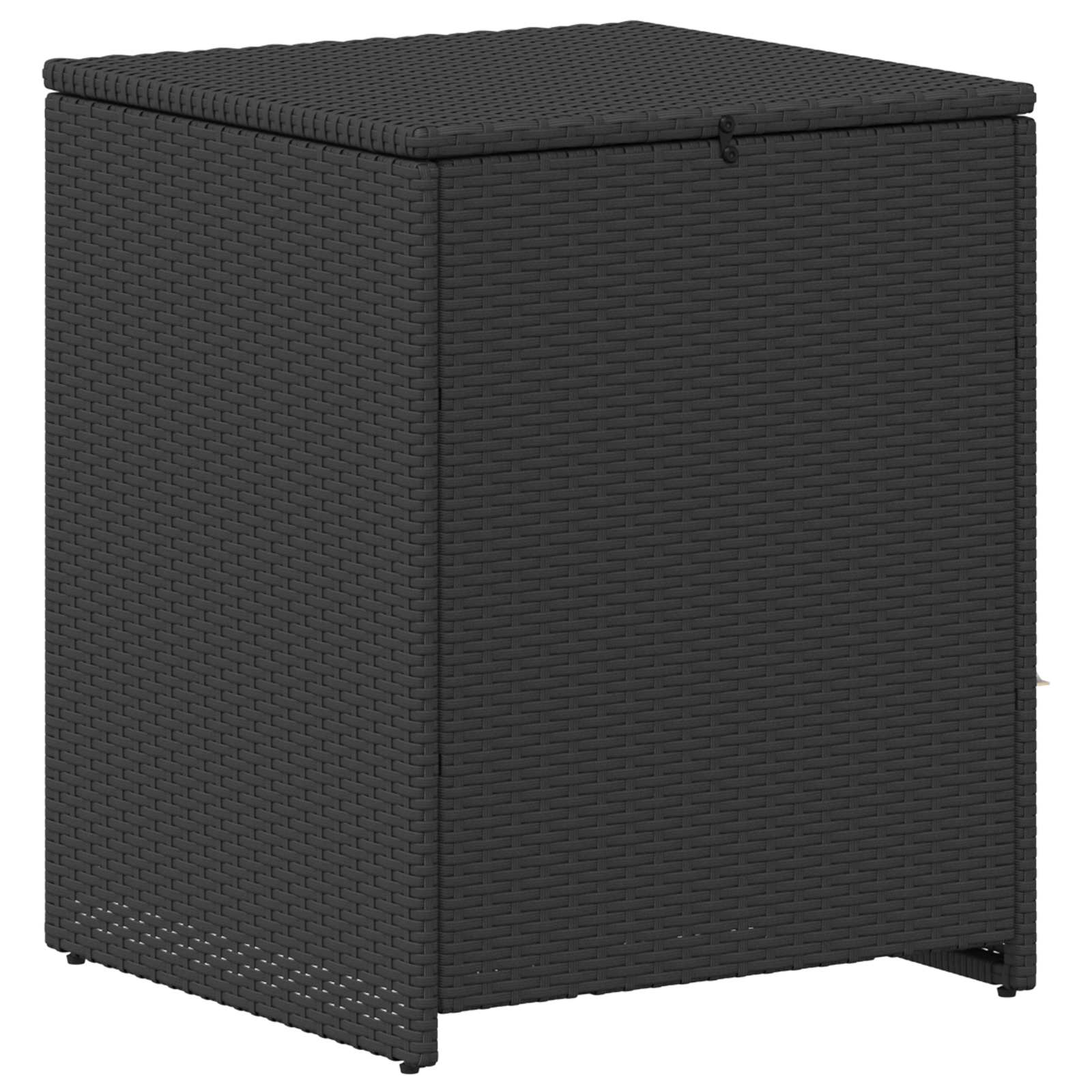 Set di divani 6 pz Nero Rattan sintetico e Acciaio | homemem39