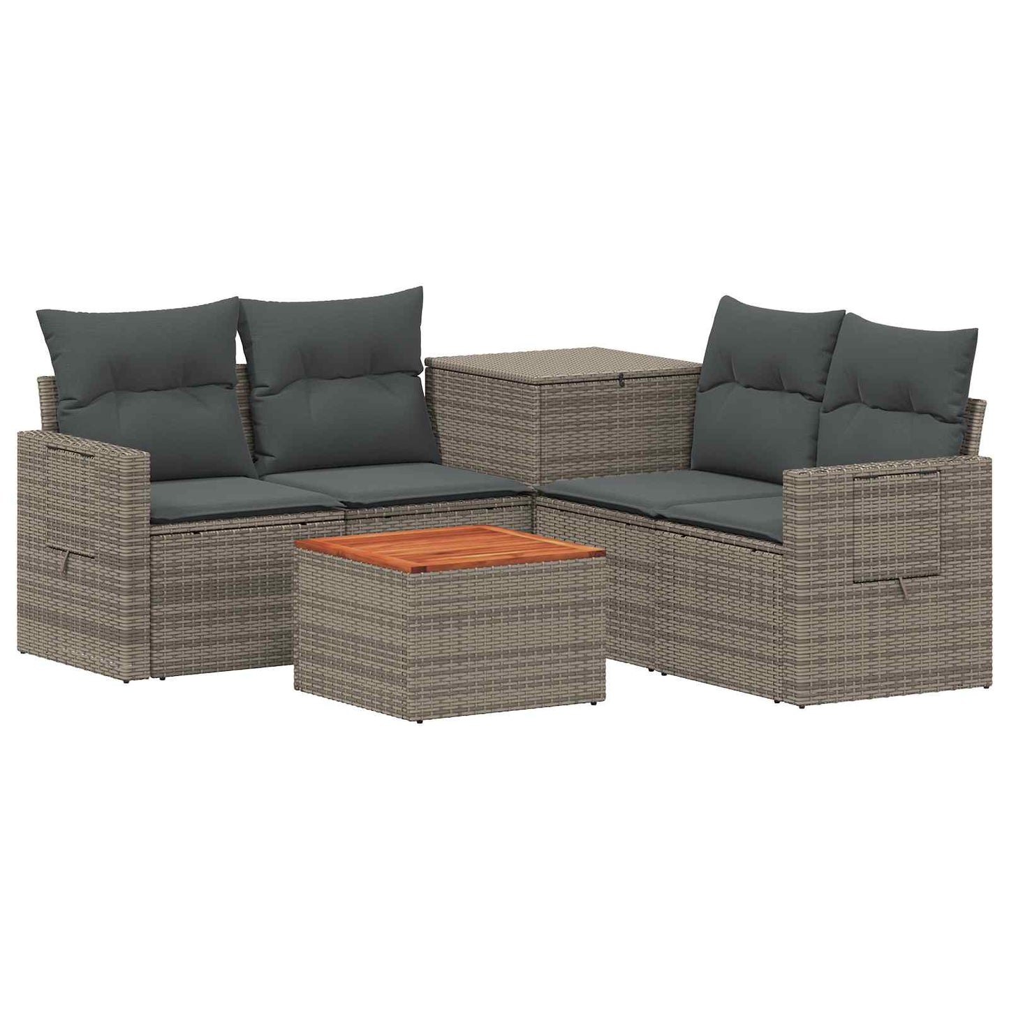 Set di divani 6 pz Grigio e Grigio Scuro | homemem39