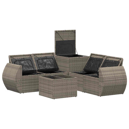 Set di divani 6 pz Grigio e Grigio Scuro | homemem39