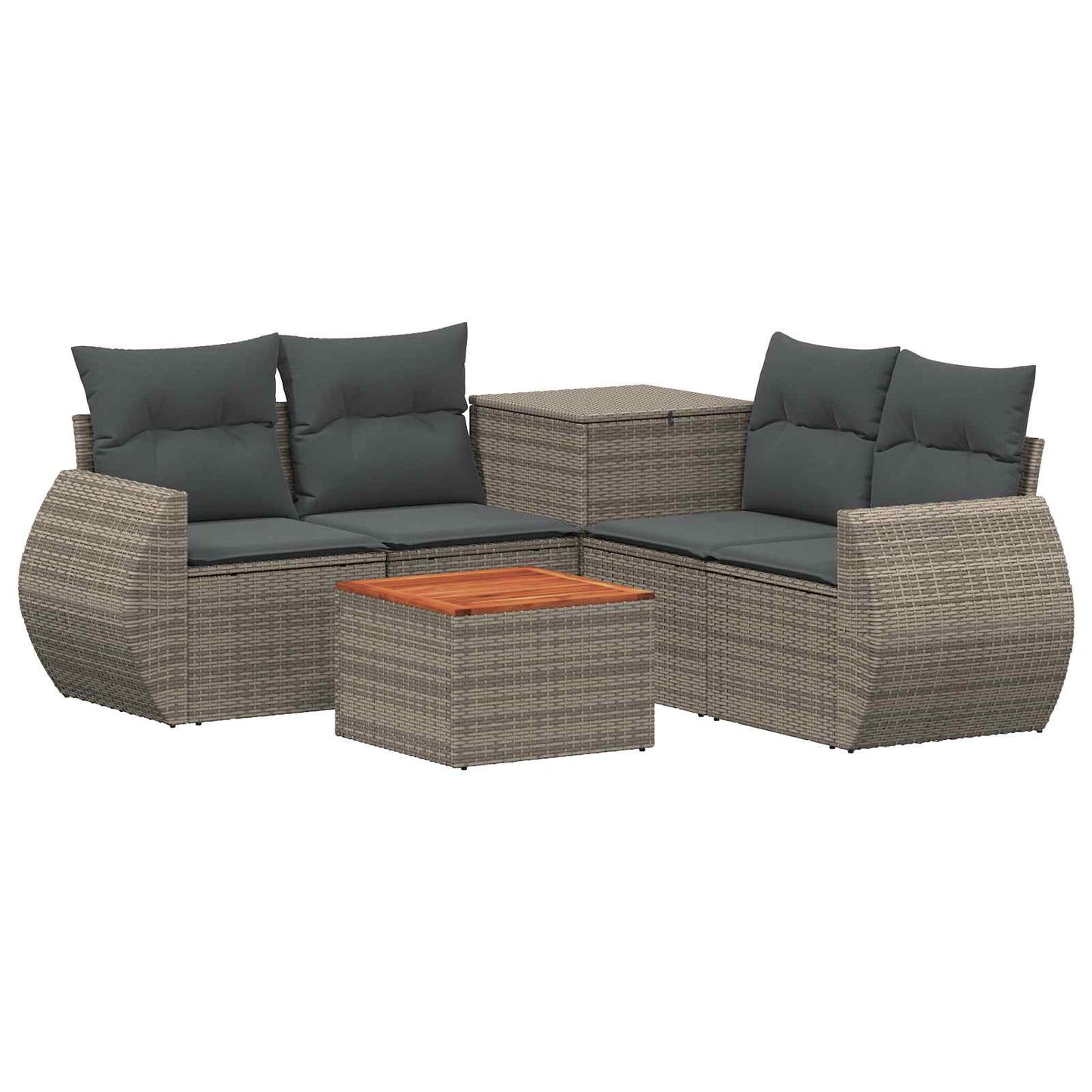 Set di divani 6 pz Grigio e Grigio Scuro | homemem39