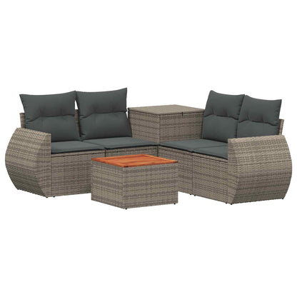 Set di divani 6 pz Grigio e Grigio Scuro | homemem39