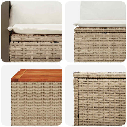 Set di divani 6 pz Beige e Bianco Crema | homemem39