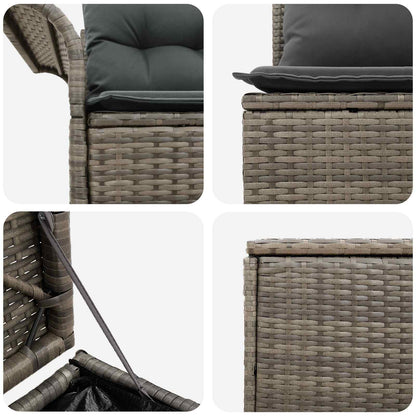 Set di divani 5 pz Grigio e Grigio Scuro | homemem39