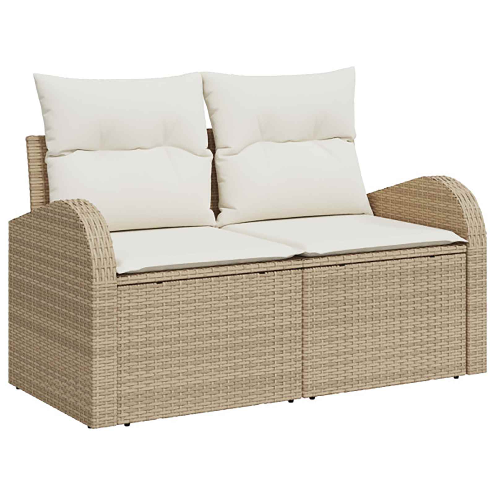 Set di divani 5 pz Beige e Bianco Crema | homemem39