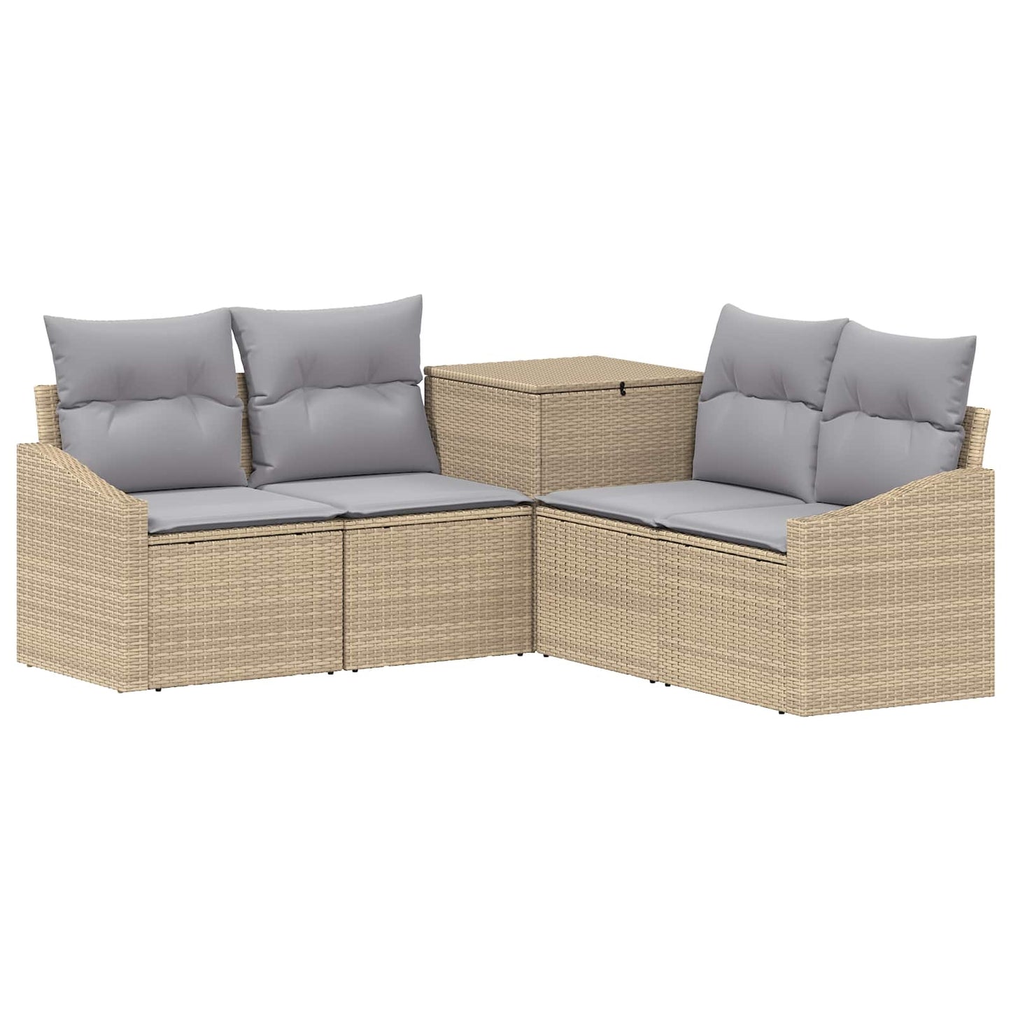 Set di divani 5 pz Beige e Grigio Chiaro | homemem39
