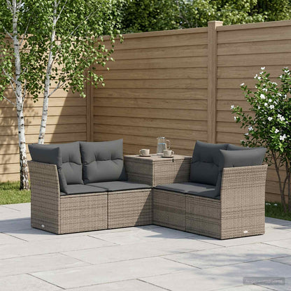 Set di divani 5 pz Grigio e Grigio Scuro | homemem39