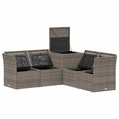Set di divani 5 pz Grigio e Grigio Scuro | homemem39