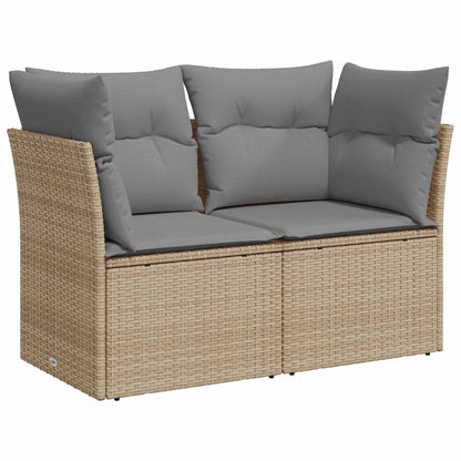 Set di divani 5 pz Beige e Grigio Chiaro