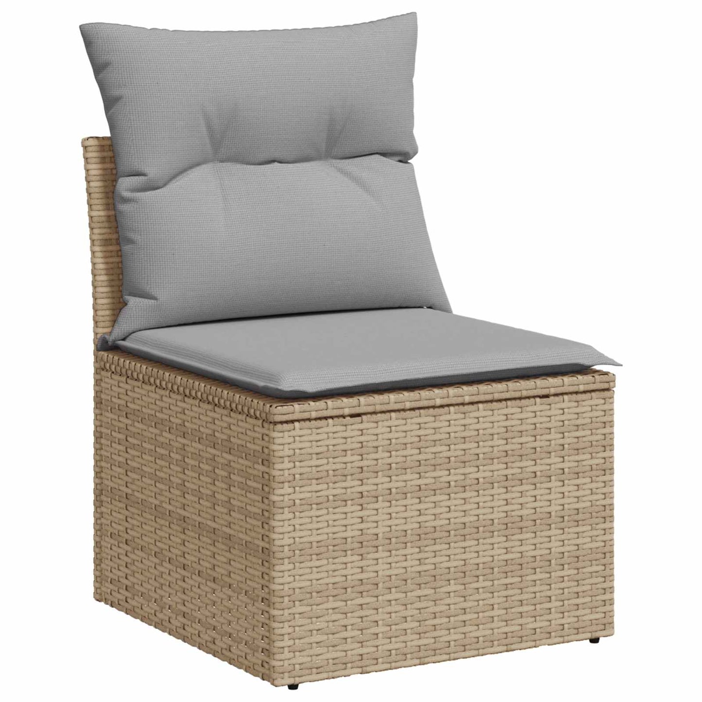 Set di divani 5 pz Beige e Grigio Chiaro