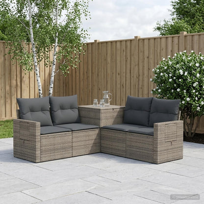 Set di divani 5 pz Grigio e Grigio Scuro | homemem39