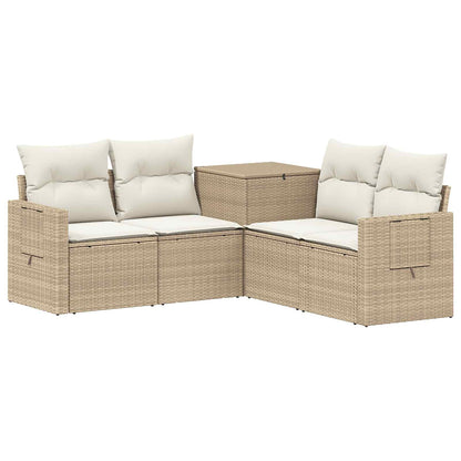 Set di divani 5 pz Beige e Bianco Crema | homemem39