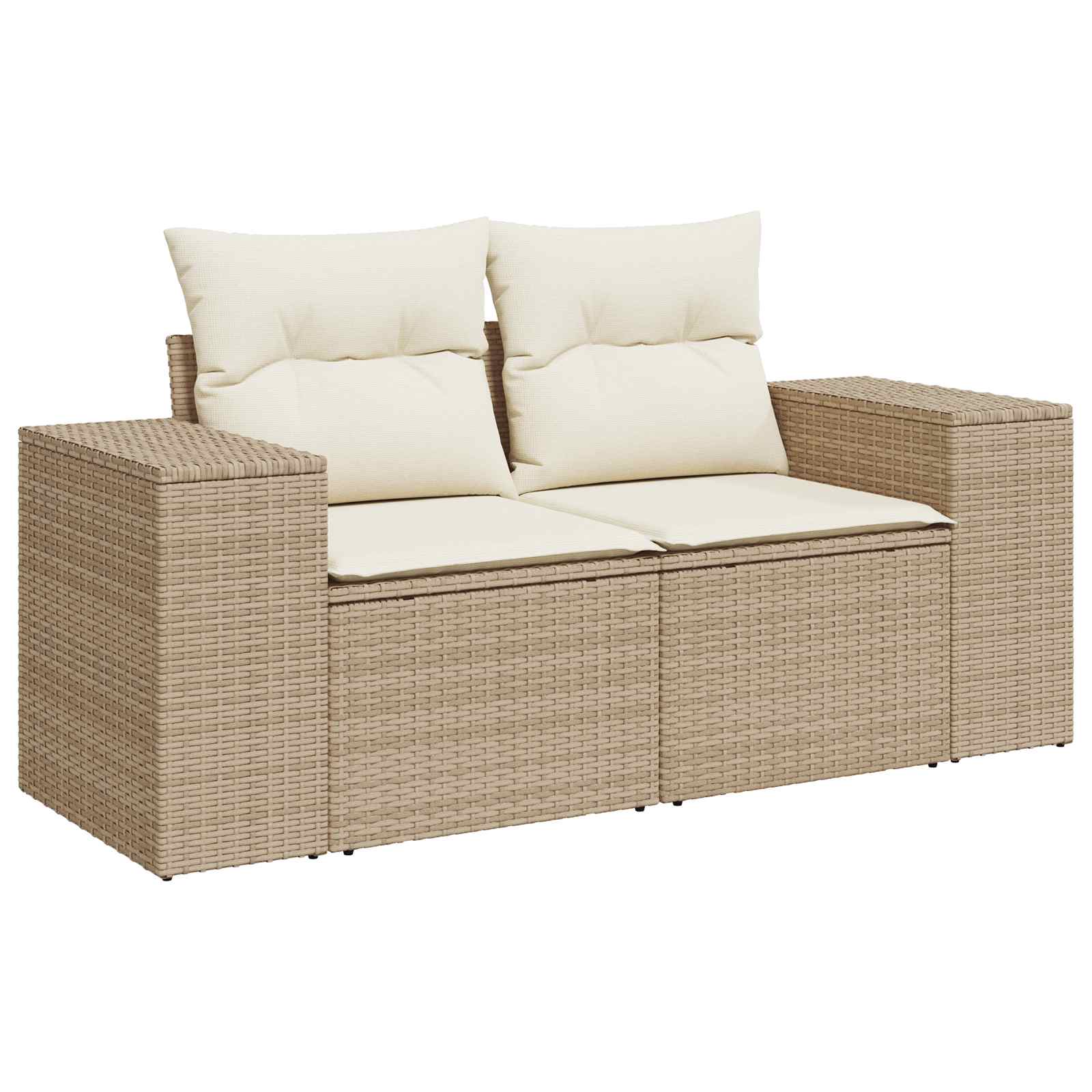 Set di divani 5 pz Beige e Bianco Crema | homemem39