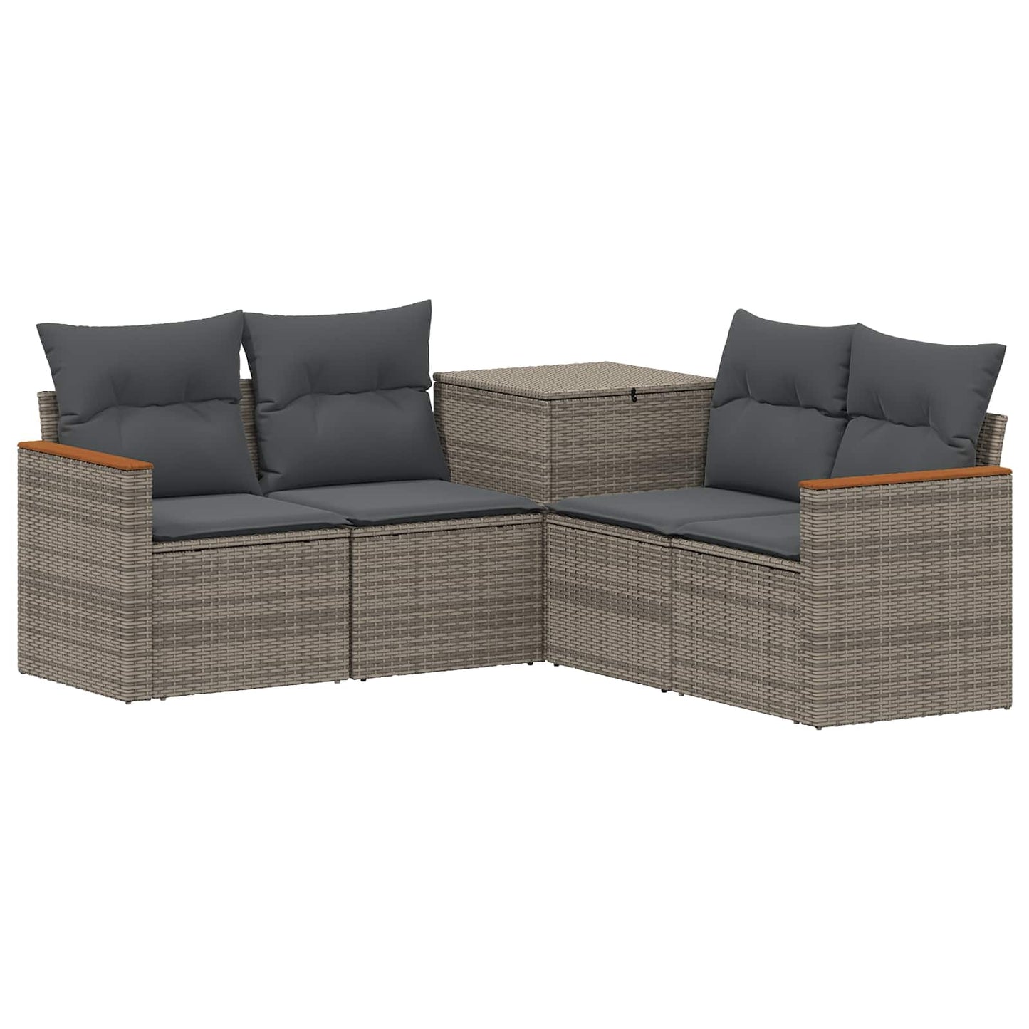 Set di divani 5 pz Grigio e Grigio Scuro | homemem39