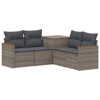 Set di divani 5 pz Grigio e Grigio Scuro | homemem39