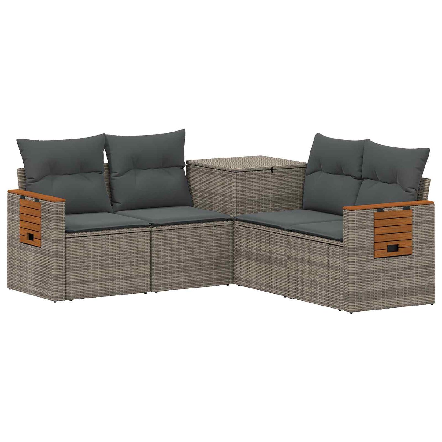 Set di divani 5 pz Grigio e Grigio Scuro | homemem39