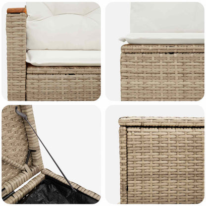 Set di divani 5 pz Beige e Bianco Crema | homemem39