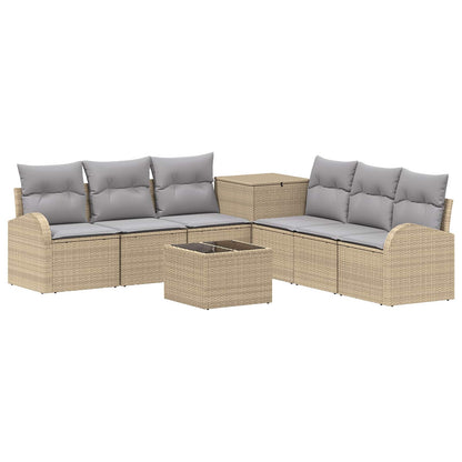 Set di divani 8 pz Beige e Grigio Chiaro | homemem39