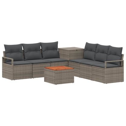 Set di divani 8 pz Grigio e Grigio Scuro | homemem39