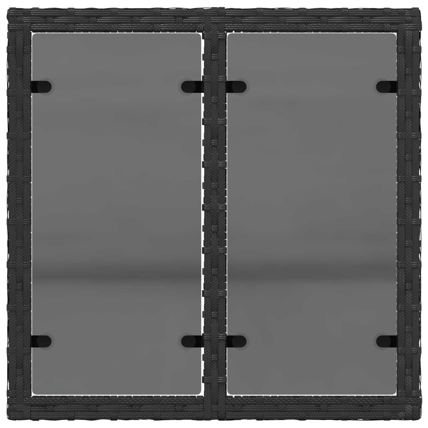 Set di divani 8 pz Nero e Bianco Crema | homemem39