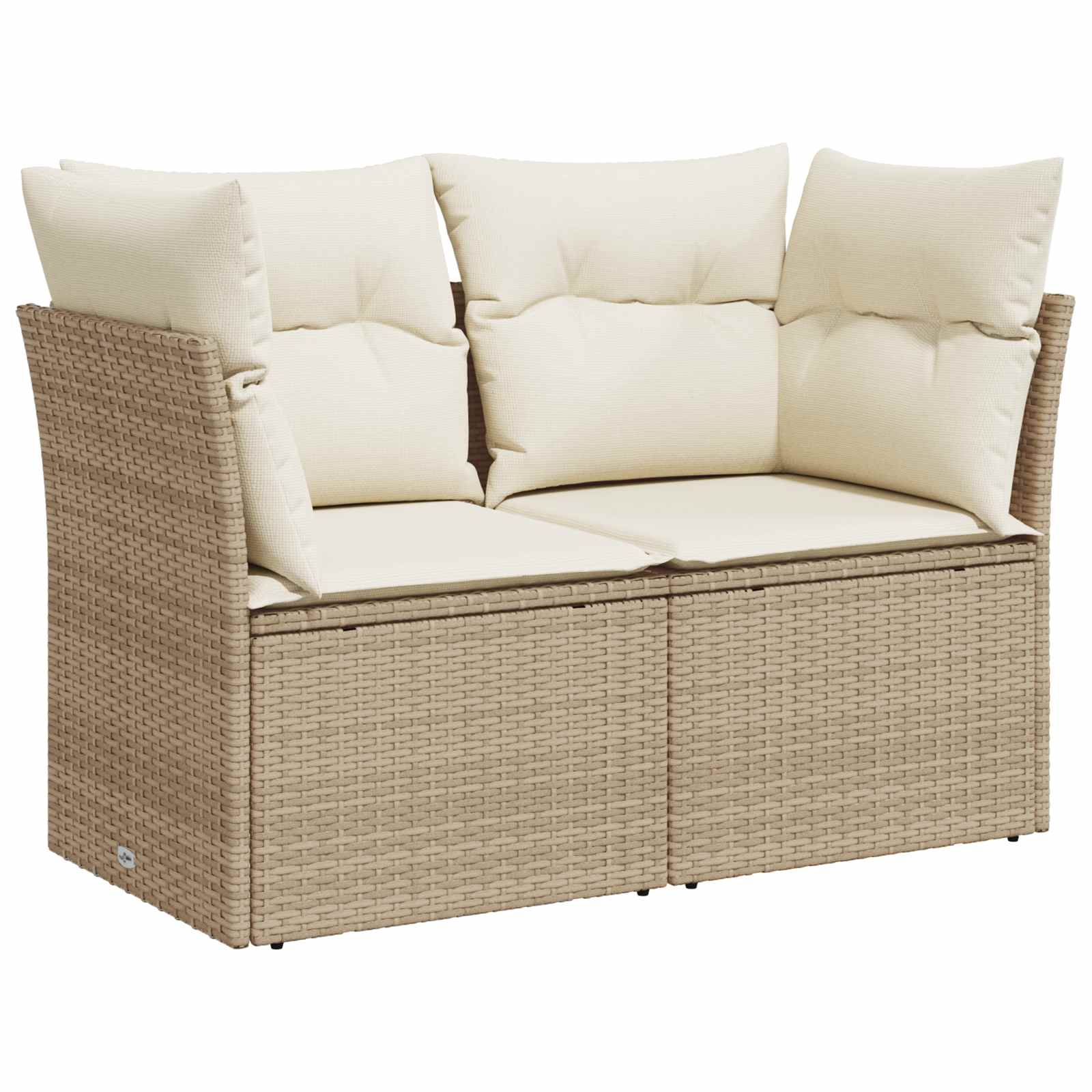 Set di divani 8 pz Beige e Bianco Crema | homemem39