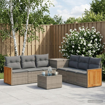 Set di divani 8 pz Grigio e Grigio Scuro | homemem39