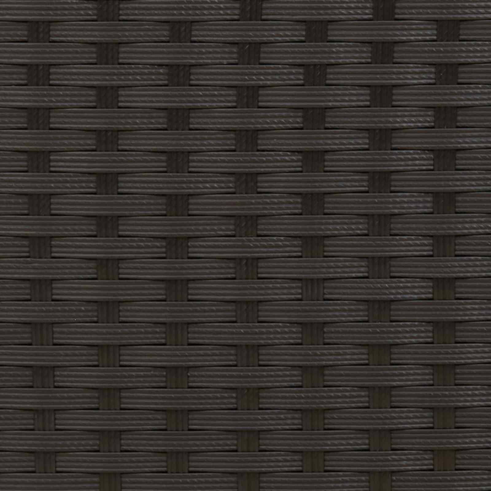 Set di divani 7 pz Nero e Blu Rattan sintetico e Acciaio | homemem39