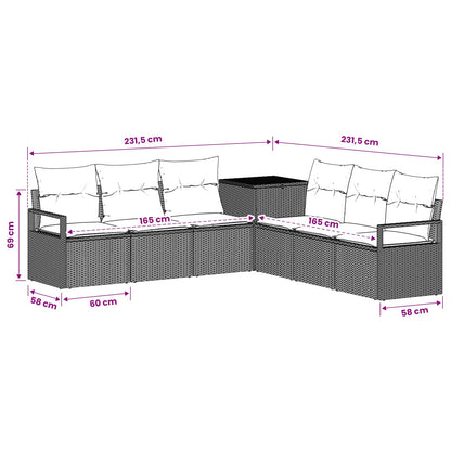 Set di divani 7 pz Grigio e Grigio Scuro | homemem39