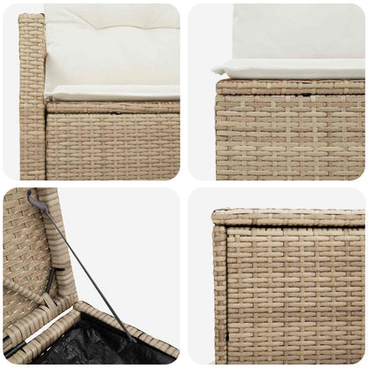 Set di divani 7 pz Beige e Bianco Crema | homemem39