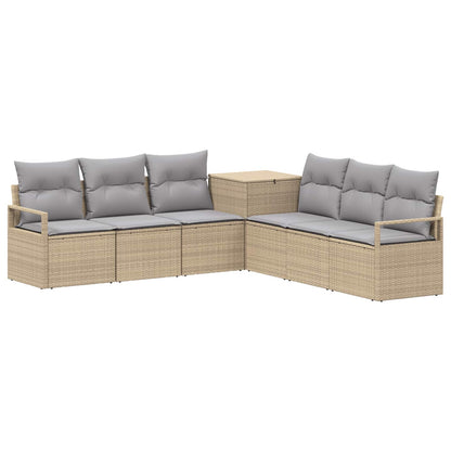 Set di divani 7 pz Beige e Grigio Chiaro | homemem39