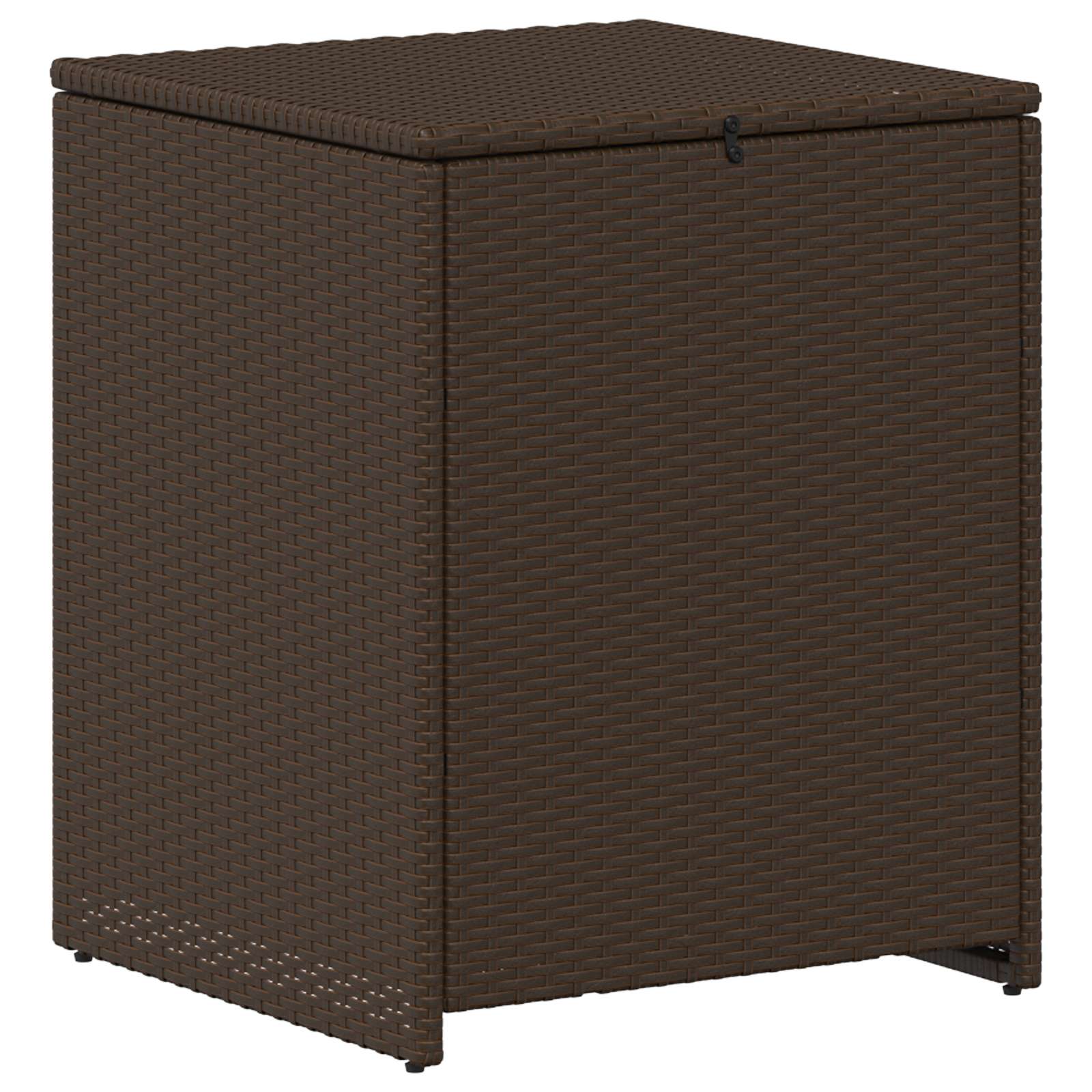 Set di divani 7 pz Marrone e Rosso Rattan sintetico e Acciaio | homemem39