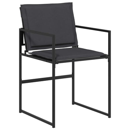 Set da Pranzo per Giardino 5 pcs Nero e Grigio scuro | homemem39