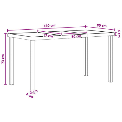 Set da Pranzo per Giardino 9 pcs Nero e antracite | homemem39
