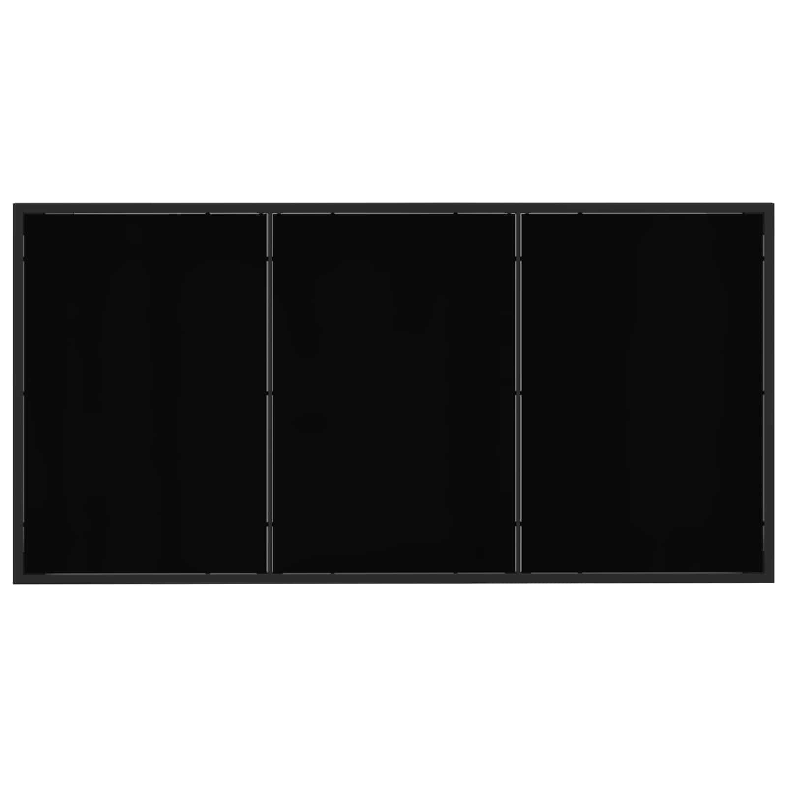 Set da Pranzo per Giardino 9 pcs Nero e antracite | homemem39