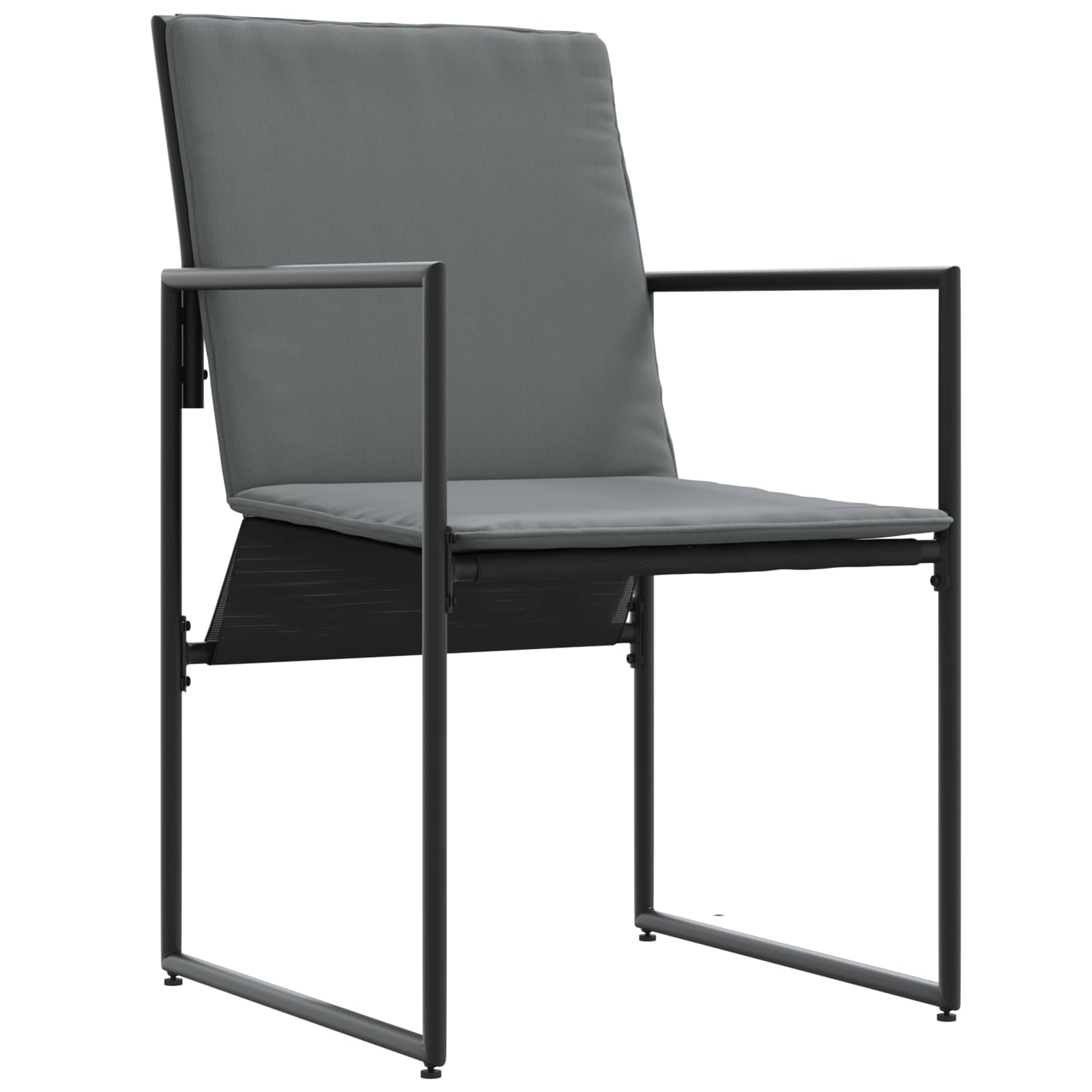 Set da Pranzo per Giardino 9 pcs Nero e antracite | homemem39
