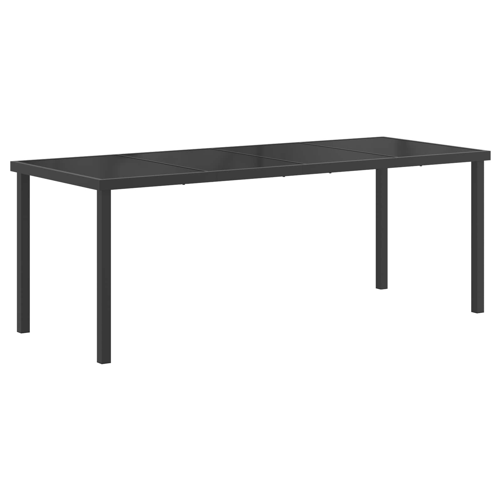Set da Pranzo per Giardino 9 pcs Nero e antracite | homemem39