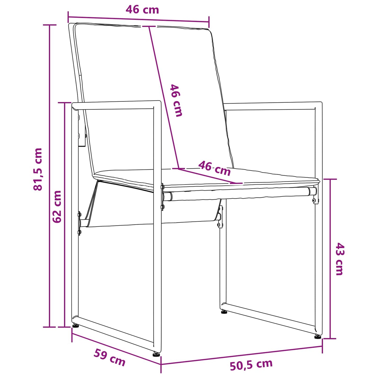 Set da Pranzo per Giardino 9 pcs Nero e antracite | homemem39